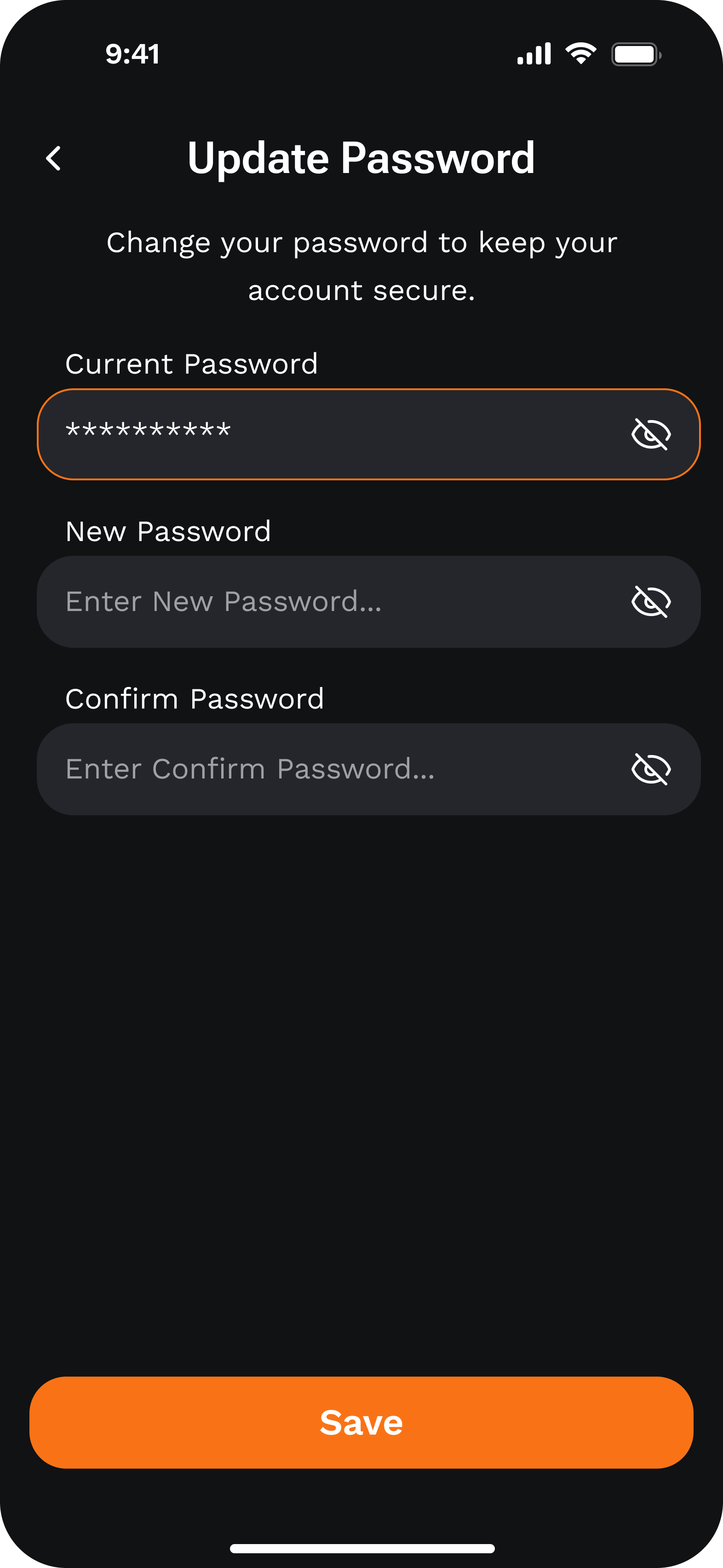 Update Password