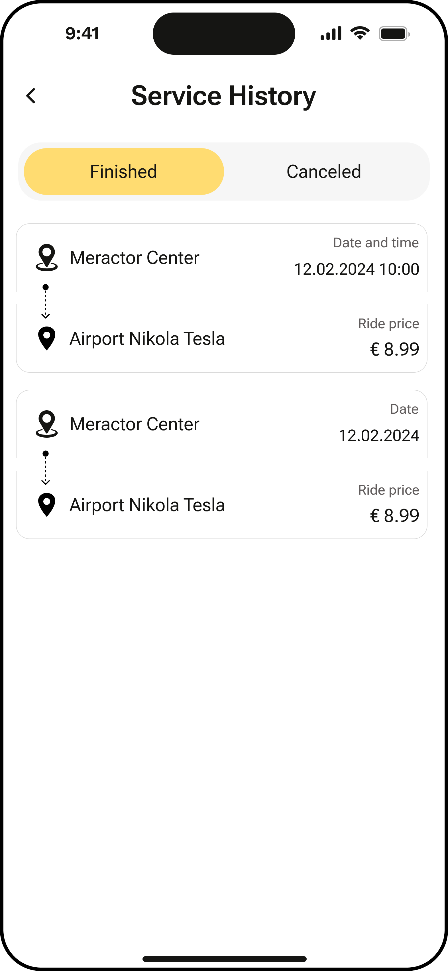 Rides History Finished