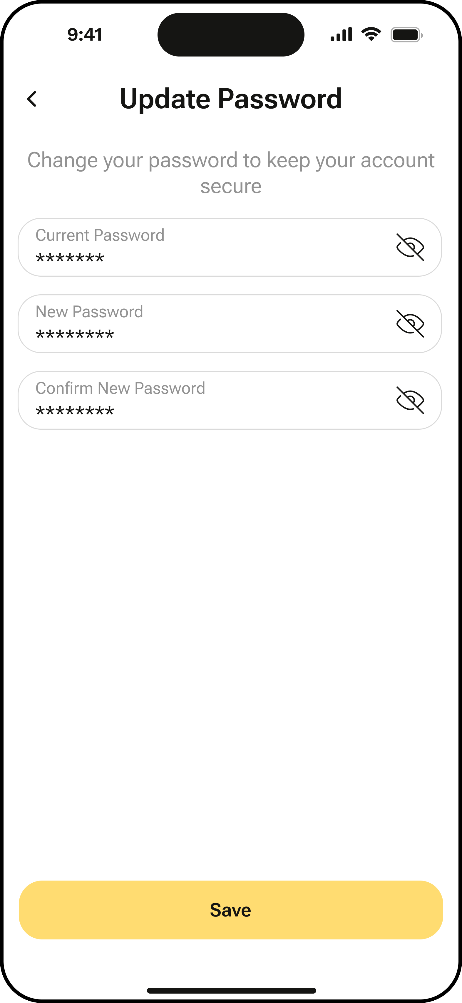 Update Password